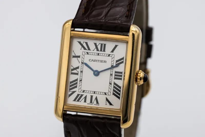 Cartier Tank Solo 24mm Brown Leather W1018755 Circa 2010