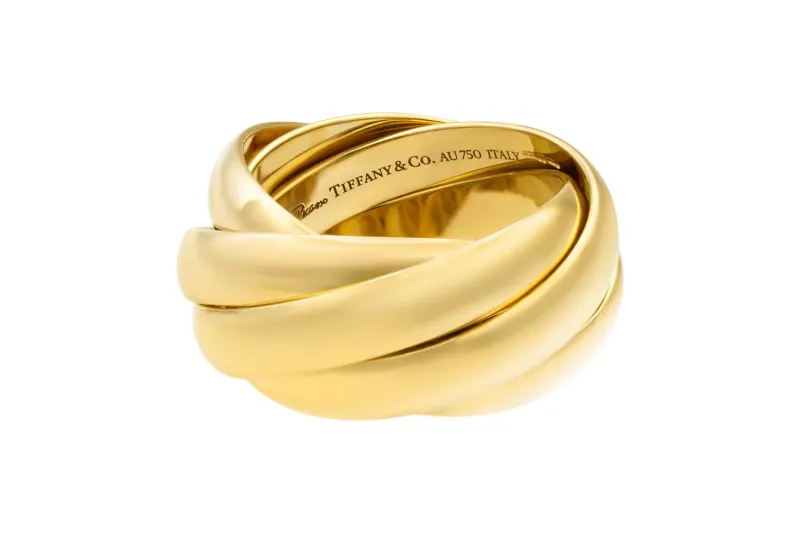 Tiffany & Co. Paloma's Melody  18ct Yellow Gold Ring 5 Band Design