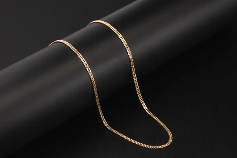 9ct Yellow Gold Flat Cuban Chain 18" 5.4g