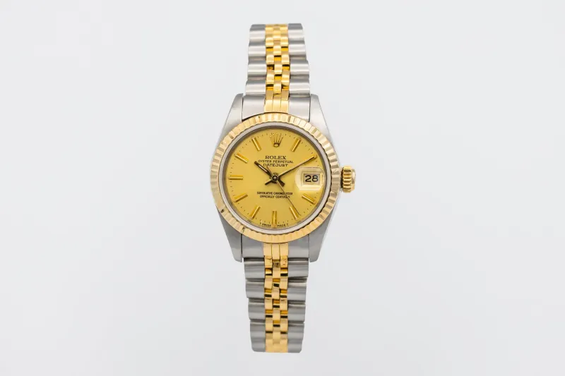 Rolex Lady DateJust 26mm Steel & 18ct Yellow Gold Jubilee 69173 1986