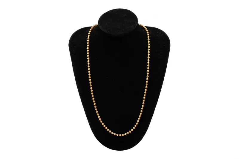 9ct Rose Gold Moon Cut Children's Chain 9.8g