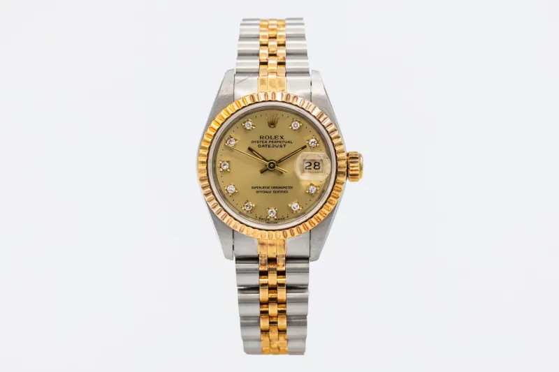 Rolex Lady DateJust 26mm Steel & 18ct Yellow Gold Jubilee 69173 1991