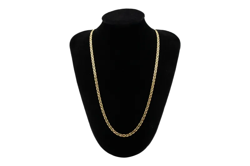 18ct Yellow Gold Anchor Chain Necklace 12g 24"