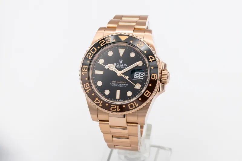 Rolex GMT Master II 40mm 'Rootbeer' 18ct Rose Gold Oyster 126715CHNR 2021