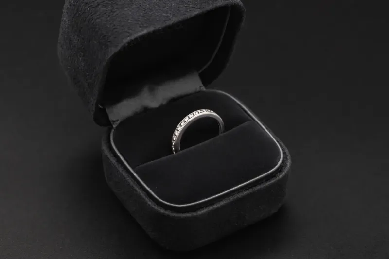 Tiffany & Co. Platinum Diamond Eternity Ring 0.34cts