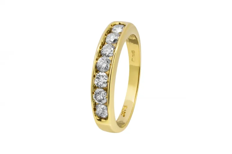 18ct Yellow Gold Diamond Wedding Band 0.50ct