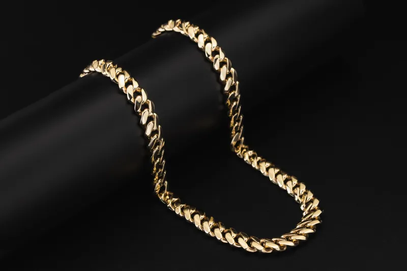 9ct Yellow Gold Cuban Link Chain 125.6g 26"