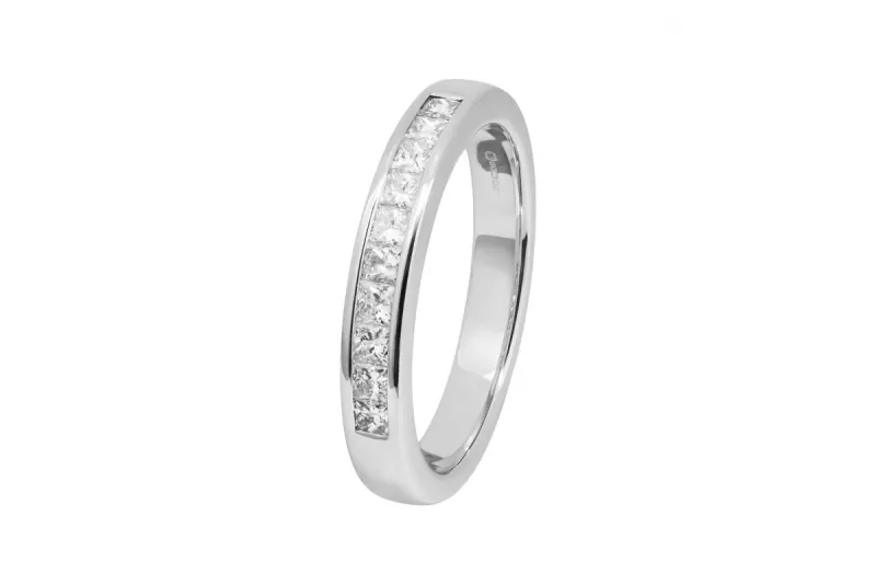 18ct White Gold Eternity Wedding Band 0.97ct