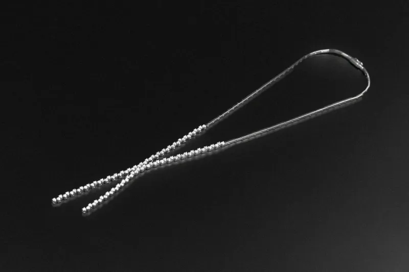 18ct White Gold Diamond Necklace Drop Down 2.10ct