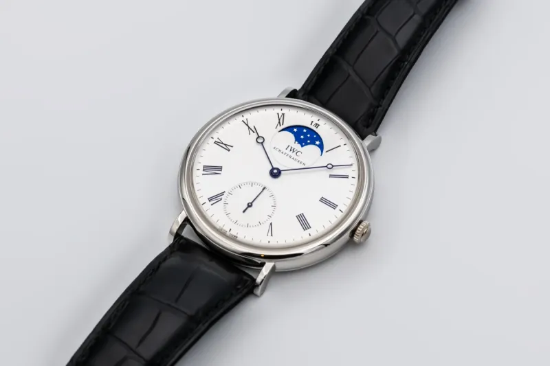 IWC Portofino Hand-Wound 46mm Black Leather IW544805 2008 UNWORN