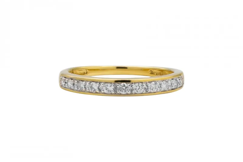 18ct Yellow Gold Diamond Eternity Ring 0.13ct