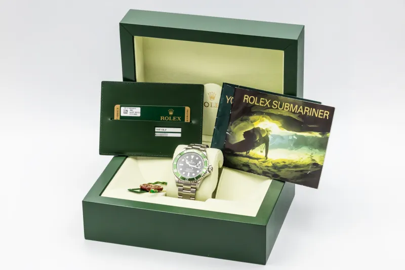 Rolex Submariner Date 40mm 'Kermit' Stainless Steel Oyster 16610LV 2009