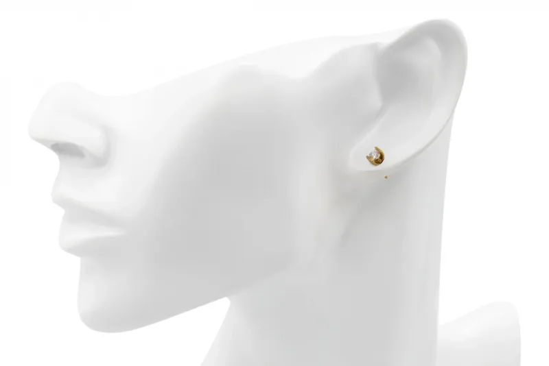 9ct Yellow Gold Brilliant Diamond Stud Earrings 0.30ct