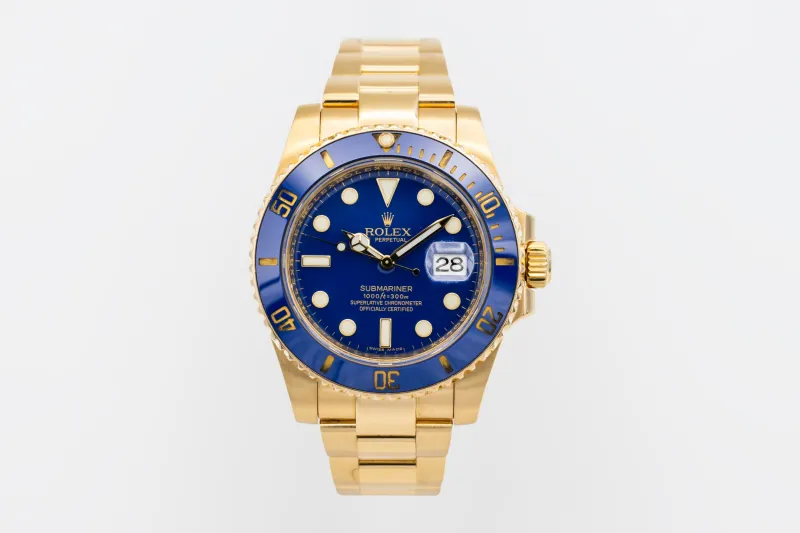 Rolex Submariner 40mm 18ct Yellow Gold Oyster 116618LB 2010