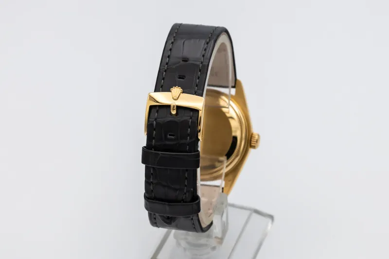 Rolex Day-Date 36mm Black Leather 18038 1978