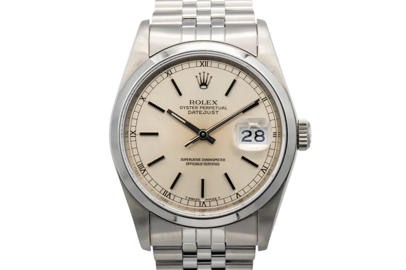 Rolex DateJust 36mm Stainless Steel Jubilee 16200 1988