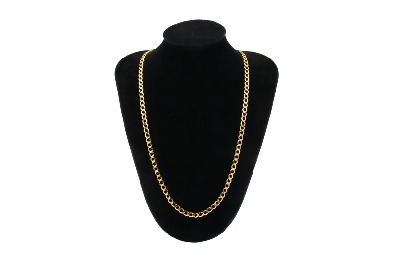 9ct Yellow Gold Curb Chain 24" 4.24mm 10.09g