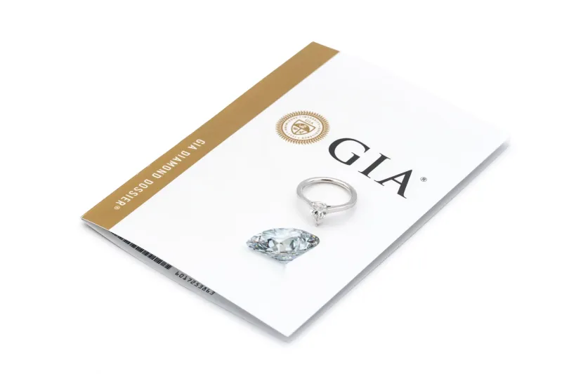 18ct White Gold Pear Shape Diamond Engagement Ring 0.80ct GIA Certified