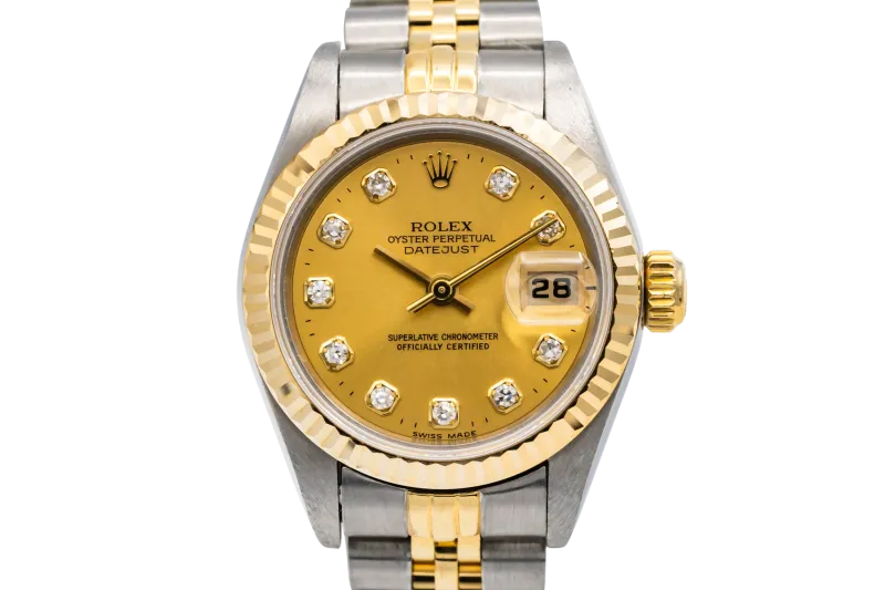 Rolex Lady DateJust 26mm Steel & 18ct Yellow Gold Jubilee 69173 1996