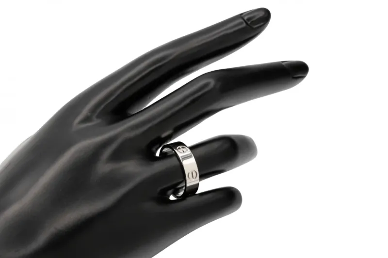 Cartier 18ct White Gold Love Band Ring 58 6.7g
