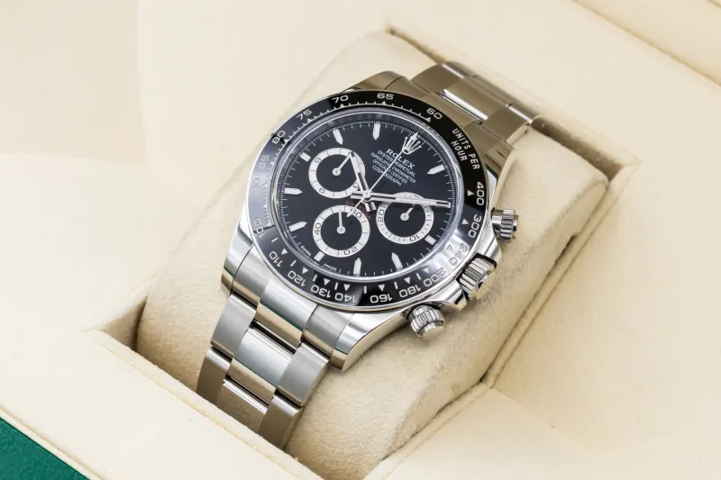 Rolex Cosmograph Daytona 40mm Stainless Steel Black Dial Oyster 126500LN 2024
