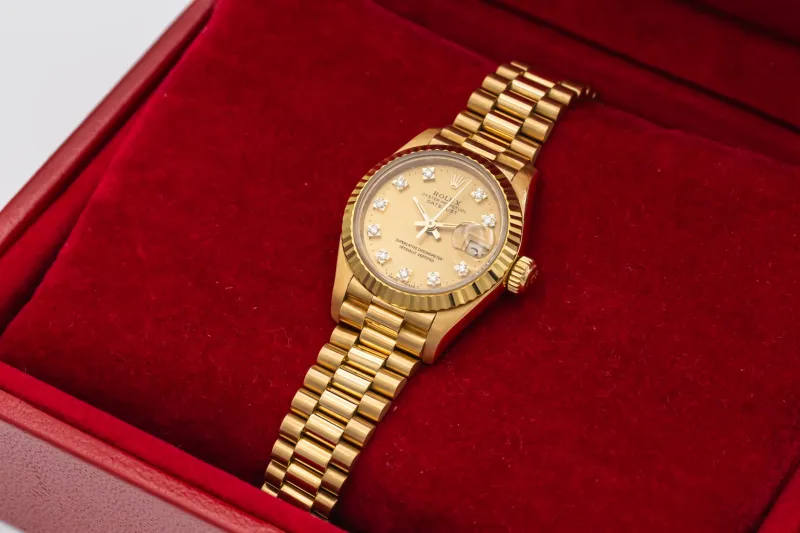 Rolex Lady DateJust 26mm 18ct Yellow Gold Presidential 69178 1992