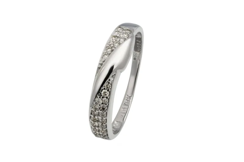 18ct White Gold Diamond Eternity Ring 0.15ct 2.6g