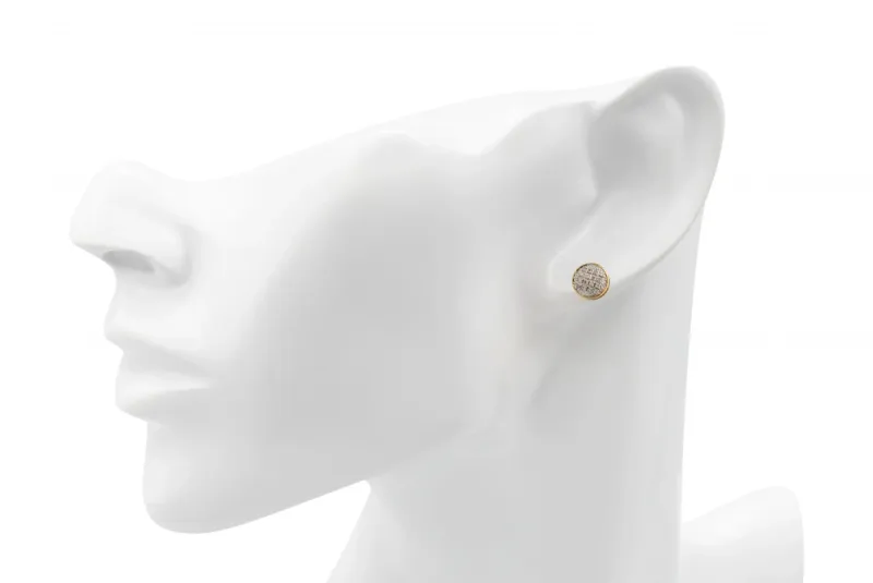 9ct Yellow Gold Round Diamond Stud Earrings 0.56ct