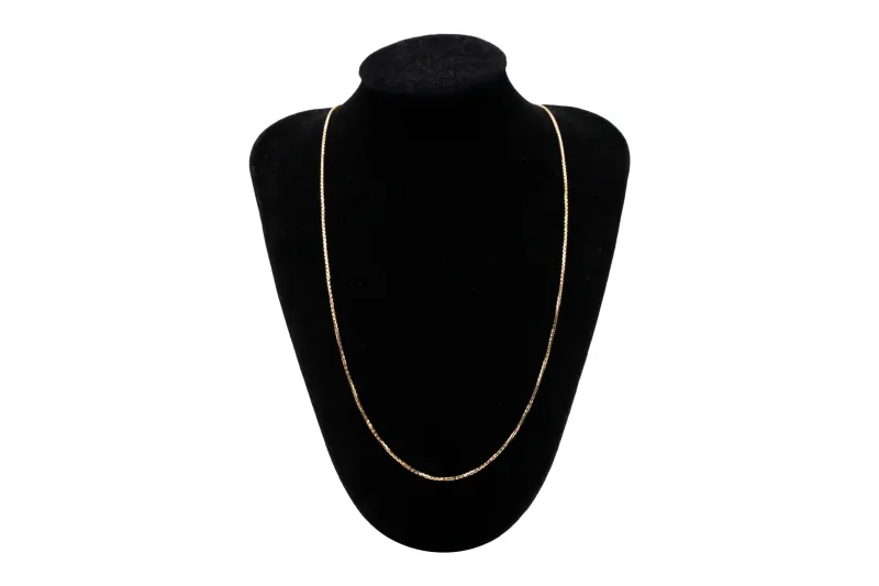 9ct Yellow Gold Box Chain 21" 4.5g