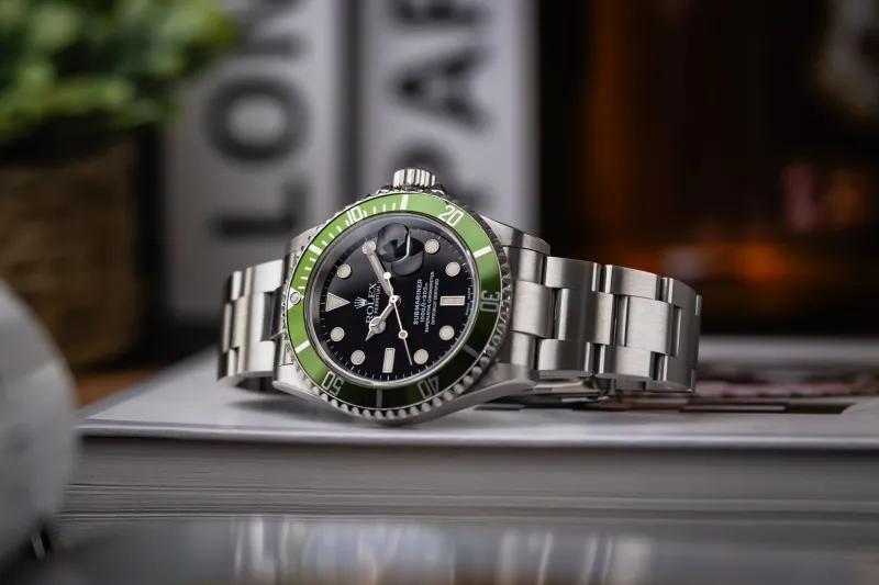 Rolex Submariner Date 40mm 'Kermit' Stainless Steel Oyster 16610LV 2006