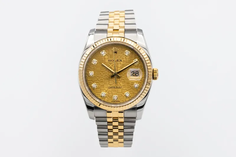 Rolex DateJust 36mm Steel & 18ct Yellow Gold Jubilee 116233 2013