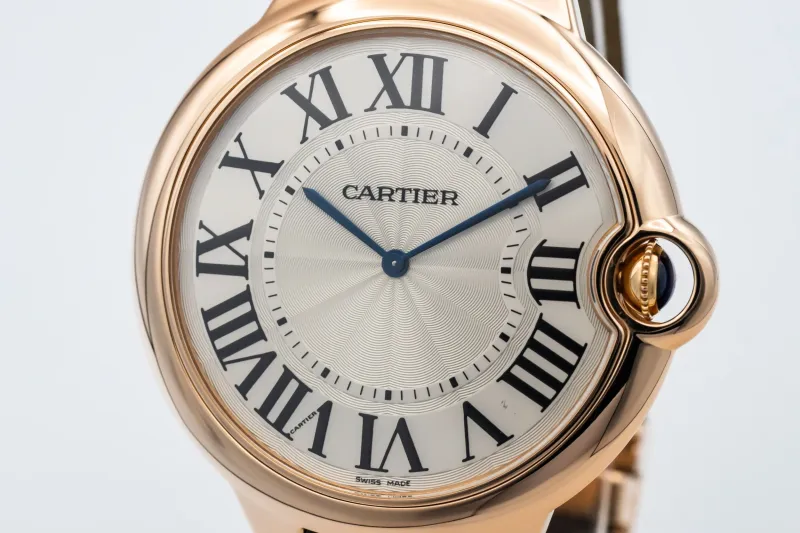 Cartier Ballon Bleu De Cartier 44mm Brown Leather W6920054 Circa 2012