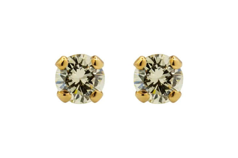 9ct Yellow Gold Classic Diamond Stud Earrings 0.30ct