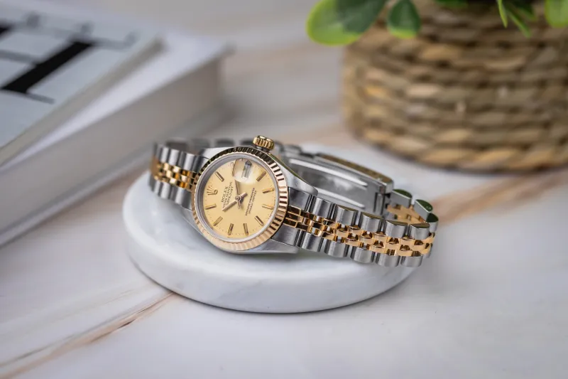 Rolex Lady DateJust 26mm Steel & 18ct Yellow Gold Jubilee 69173 1986
