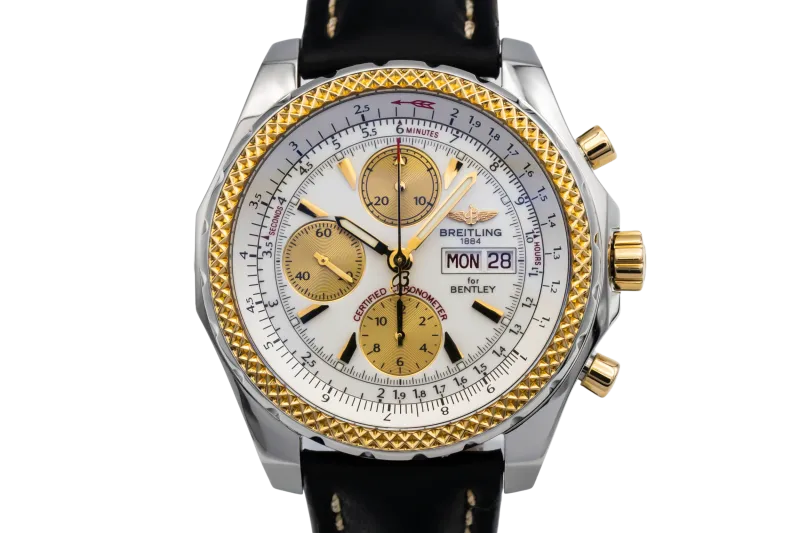 Breitiling Bentley GMT Chrono Automatic 44mm Black Leather D13362 2005