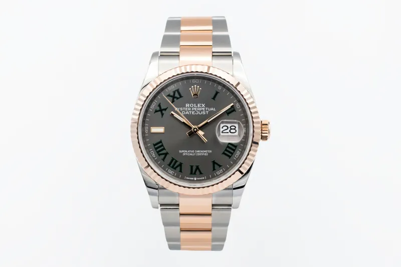 Rolex DateJust 36mm 'Wimbledon' Steel & 18ct Rose Gold Oyster 126231 2021