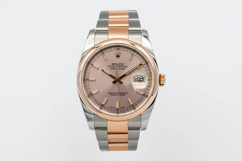 Rolex DateJust 36mm Steel & 18ct Rose Gold Oyster 116201 2015
