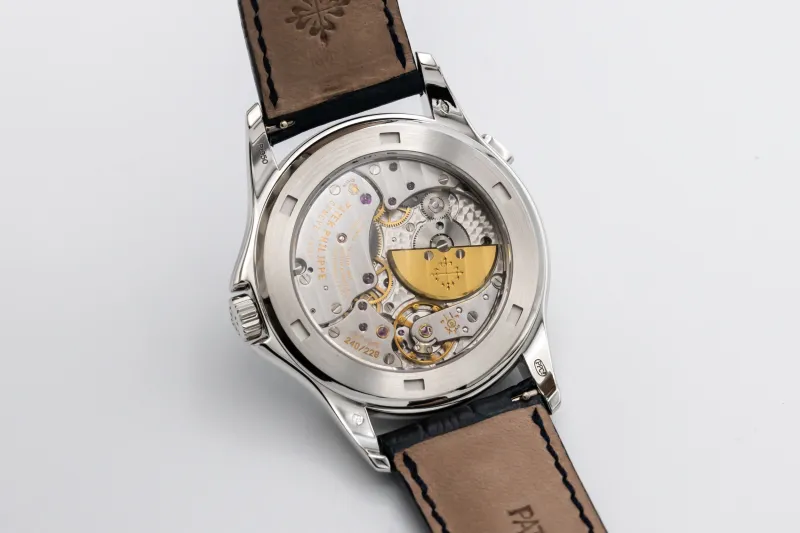 Patek Philippe World Time Navy Leather 39mm 5130P-001 2008 UNWORN