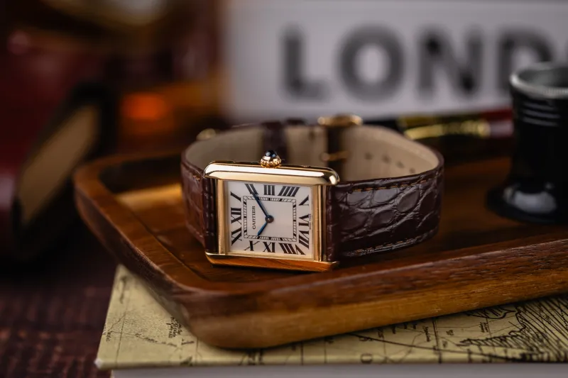 Cartier Tank Solo 24mm Brown Leather W1018755 Circa 2010
