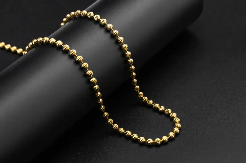 9ct Yellow Gold Moon Cut Chain 44.9g