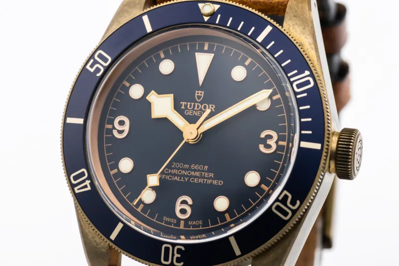 Tudor Black Bay Bronze 43mm Aged Tan Leather 79250BB 2018