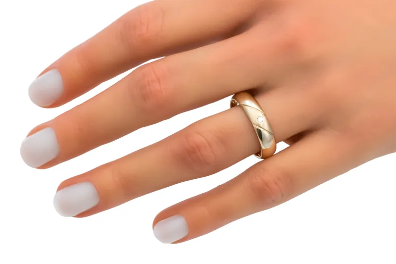 9ct Yellow Gold Diamond Wedding Band 0.5ct
