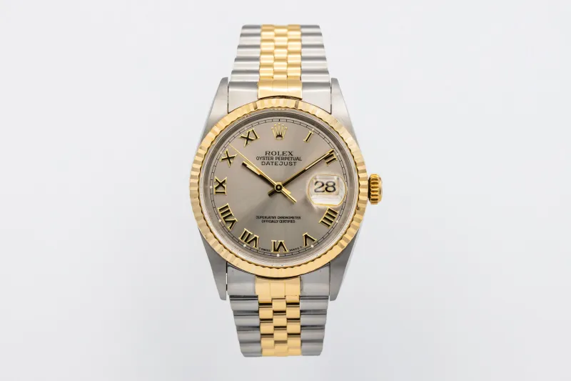 Rolex DateJust 36mm Steel & 18ct Yellow Gold Jubilee 16233 1997