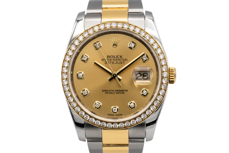 Rolex DateJust 36mm RBR Steel & 18ct Yellow Gold Oyster 116243 2012
