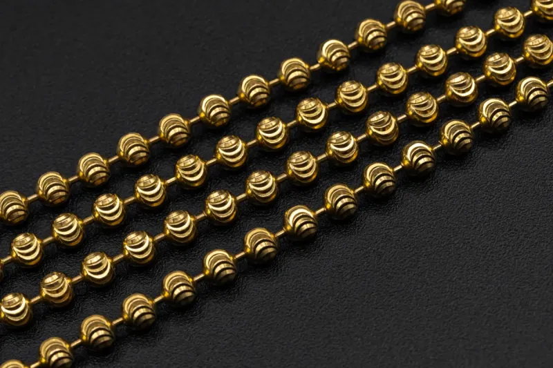 9ct Yellow Gold Moon Cut Chain 44.9g