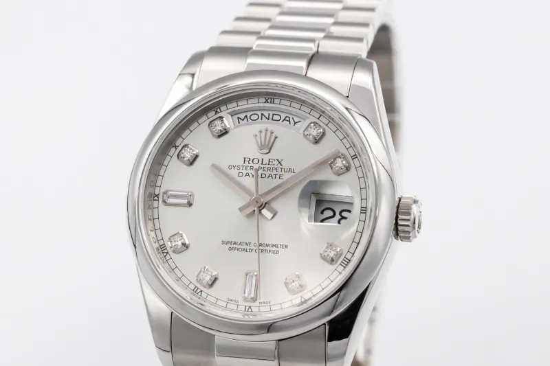 Rolex Day-Date 36mm Platinum Presidential 118206 2007