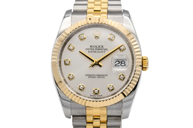 Rolex DateJust 36mm Steel & 18ct Yellow Gold Jubilee 116233 2008