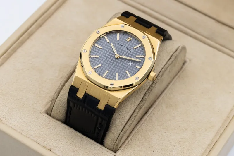 Audemars Piguet Royal Oak 33mm Black Leather 56715BA.OO Circa 1990s