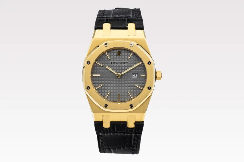 Audemars Piguet Royal Oak 33mm Black Leather 56715BA.OO Circa 1990s