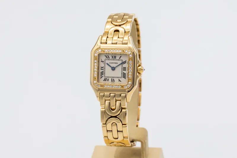 Cartier Panthere Art Deco 22mm 18ct Yellow Gold WF3070N3 Circa 1990s